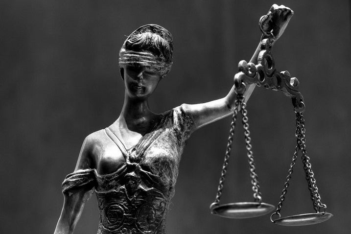 Lady Justice, a symbol of legal judgment and the rule of law